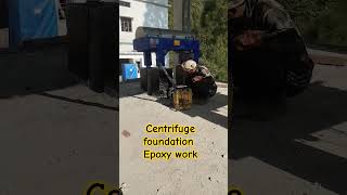 Epoxy coating on centrifuge foundation epoxycoating [upl. by Bartholomeo]