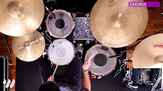 Yet Not I But Through Christ In Me  CityAlight  Drum Tutorial [upl. by Ettennej]