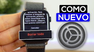 Cómo BORRAR y DESENLANZAR el Apple Watch con y sin iPhone ✅ [upl. by Eri]