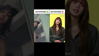 AUTOTUNE✅ Vs AUTOTUNE❌ lisa blackpink newwoman autotune shorts viralvideo lalisa trending [upl. by Stralka]