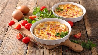 Recette  Quiche Lorraine sans pâte au Companion [upl. by Idham]