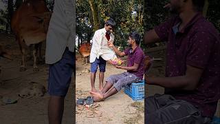 A funny incident happens when elder brother helps a beggar 😱😂 shorts funny viral [upl. by Airoled751]