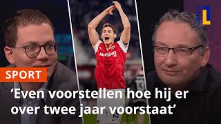 Tafel Voetbal lyrisch over Ruben van Bommel Zijn schot is zó zuiver 👏  1Limburg [upl. by Lukash]