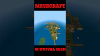 MINECRAFT BEST SURVIVAL SEED 121 IN HINDI  BEDROCK EDITION  JAVA shorts short minecraft [upl. by Margot760]