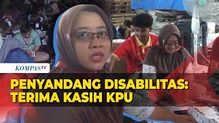 Penyandang Disabilitas Dilibatkan dalam Pelipatan Surat Suara Terima Kasih KPU [upl. by Gebler]