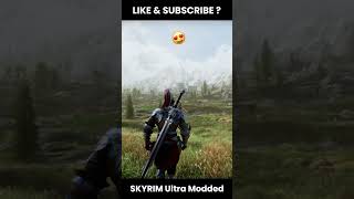 Best SKYRIM Ultra Modded 2023 shorts [upl. by Latoya]