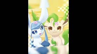 Leafeon x Glaceon quotMoral of the Storyquotcapcut cute art ship pokemon ♀️ shortsvideo eevee [upl. by Aidnyl]