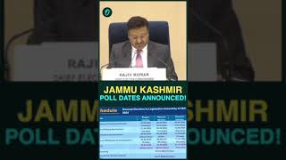 JammuKashmir Elections 2024 ECI Announces Dates Voting in Three Phases Results on 4th October [upl. by Euqinitram]