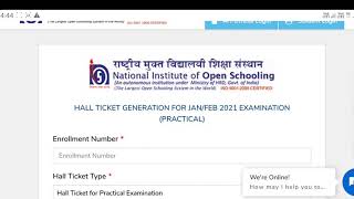 NIOS Admit Card Kaise Download Kre NIOS Admit Card Download 2021  NIOS 2021 [upl. by Mlohsihc]