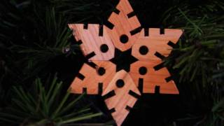 Wooden Christmas Snowflakes [upl. by Krischer]