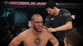 Ciryl Gane vs Jairzihno Rozenstruik UFC 4 Fight [upl. by Arihsan]