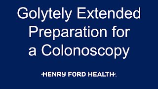 Extended Golytely Preparation for a Colonoscopy [upl. by Alyn]