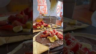 Crepé🧡🎉😊 food crepas crepera chocolaterecipe crepesdulces oreonutella crepa [upl. by Ecertal]