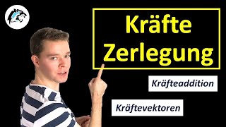 Kräfteaddition amp Kräftezerlegung mit Kräfteparallelogramm  Physik Tutorial [upl. by Aiyn]