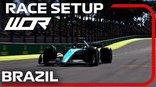 WOR F1 23 BRAZIL  Qualify Lap  RACE Setup 💪 [upl. by Vernen]