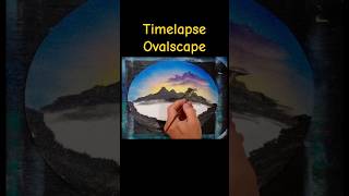 Stunning Oil Landscape Timelapse Creation [upl. by Refynnej]