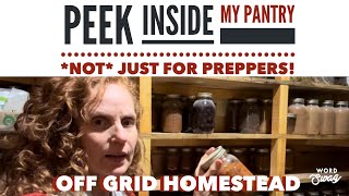 Homestead Pantry Tour How We Made It What’s Inside pantry offgridhomestead [upl. by Llertnov484]