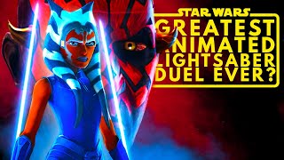 Star Wars Maul vs Ahsoka Tano  The Greatest Animated Lightsaber Duel Ever [upl. by Rehpotirhc66]