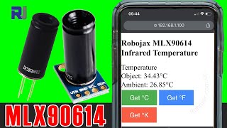 Using NonContact MLX90614 Temperature Sensor with NodeMCU D1 Mini over WiFi [upl. by Ahsyak264]