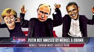 NEWS Merkel Obama Putin G8 Leaders Together PEACE DANCE PT3 [upl. by Ratep]