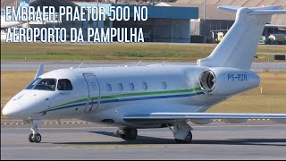 RAÍZEN EMBRAER PRAETOR 500 PSRZN NO AEROPORTO DA PAMPULHA [upl. by Ahtera45]