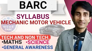 BARC Mechanic Motor Vehicle Syllabus  BARC ITI MMV Syllabus By  Vikas Kumar Upadhyay [upl. by Mcafee]