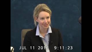 Elizabeth Holmes SEC Deposition JULY 11 2017 1 OF 4 redacted [upl. by Nnire]