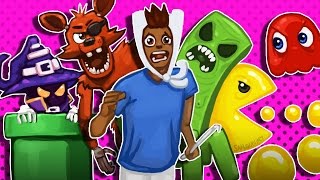 Gmod DRun Funny Moments  The Gametrix FNAF Minecraft Pacman LoL Super Mario [upl. by Dee]