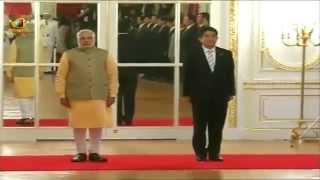 India PM Narendra Modi welcome ceremony at Akasaka Palace in Tokyo [upl. by Jean-Claude]