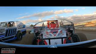 Rear view camera onboard Chad Chevalier Sportsman Div Ohsweken Speedway [upl. by Norty513]