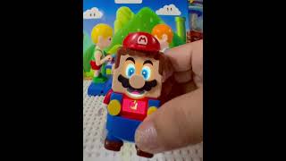 Lego Mario in tanooki suit back to his original costume 163 shorts trending toys mario [upl. by Saalocin]