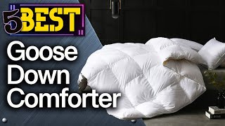 ✅ TOP 5 Best Goose Down Comforters  2024 Buyers Guide [upl. by Neltiak831]