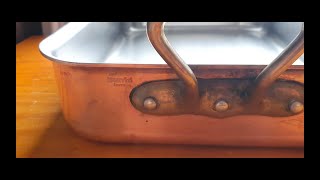 Quick Look  Mauviel M250 Copper Roasting Pan [upl. by Christye]