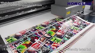 HongJet® latex printing solution for printing leather PU PVC PET film PP BOPP coated paper [upl. by Karmen]