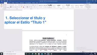 Como hacer un índice en Word [upl. by Slorac]