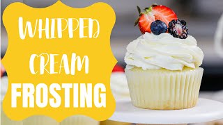 Stabilized Whipped Cream Frosting with Cream Cheese  CHELSWEETS [upl. by Cherilyn177]