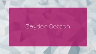 Zayden Dotson  appearance [upl. by Gorlicki]