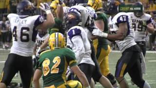 NDSU Football Wins Homecoming Thriller over Northern Iowa 3128 [upl. by Teryl875]