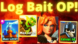 BEST LOG BAIT DECK for 2022  Log Bait Deck with Valk and Guards can Defend Anything [upl. by Kcinnay742]