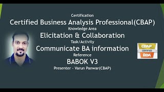 Communicate Business Analysis information [upl. by Raddy]