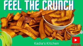 The Secret to Perfect Homemade Plantain Chips [upl. by Aplihs]