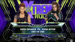 WWE2K24 beth phoenix vs piper Niven extreme rules match gameplay [upl. by Ysnap]