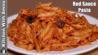 Red Sauce Pasta Recipe by Kitchen With Amna [upl. by Eph503]