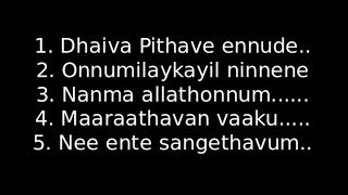 Malayalam Christian Worship songs with lyrics 2 [upl. by Burwell295]