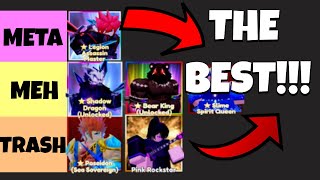 THE MOST SIMPLE Anime Defenders Tier List Simplified [upl. by Sayles]