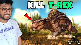 TAME quotMORELLATOPSquot KILL TREX 🔥❤ Ark Survival RAGNAROK Hindi 11 [upl. by Notsahc]