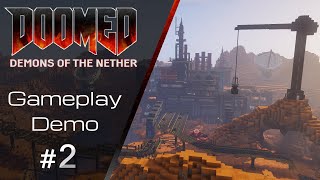 Gameplay Demo 2  DOOMED Demons of the Nether  Minecraft Map [upl. by Anauqaj]