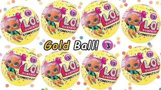 LOL Surprise Doll Confetti Pop Series 3 Surprises [upl. by Ahsemaj]