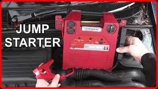 How to Start Your Car using a Portable Jump Starter Booster Pack [upl. by Capriola]