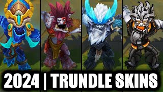 ALL TRUNDLE SKINS SPOTLIGHT  League of Legends [upl. by Gunnar]